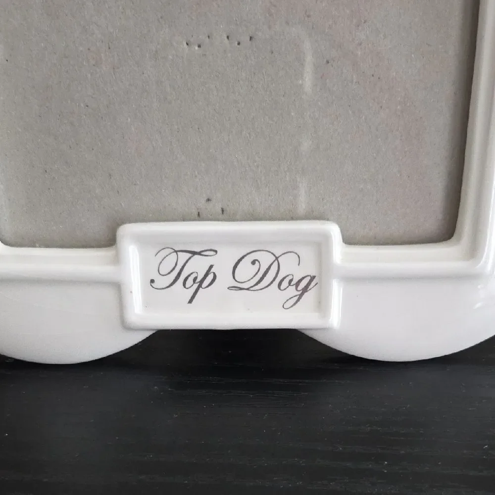 White Dog Bone Picture Frame